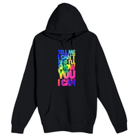 Unisex Small Black Pullover Hooded Sweatshirt