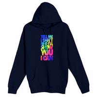 Unisex Small Navy Pullover Hooded Sweatshirt