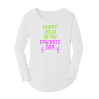 Womens X-Small White Long Sleeve Tunic Tee