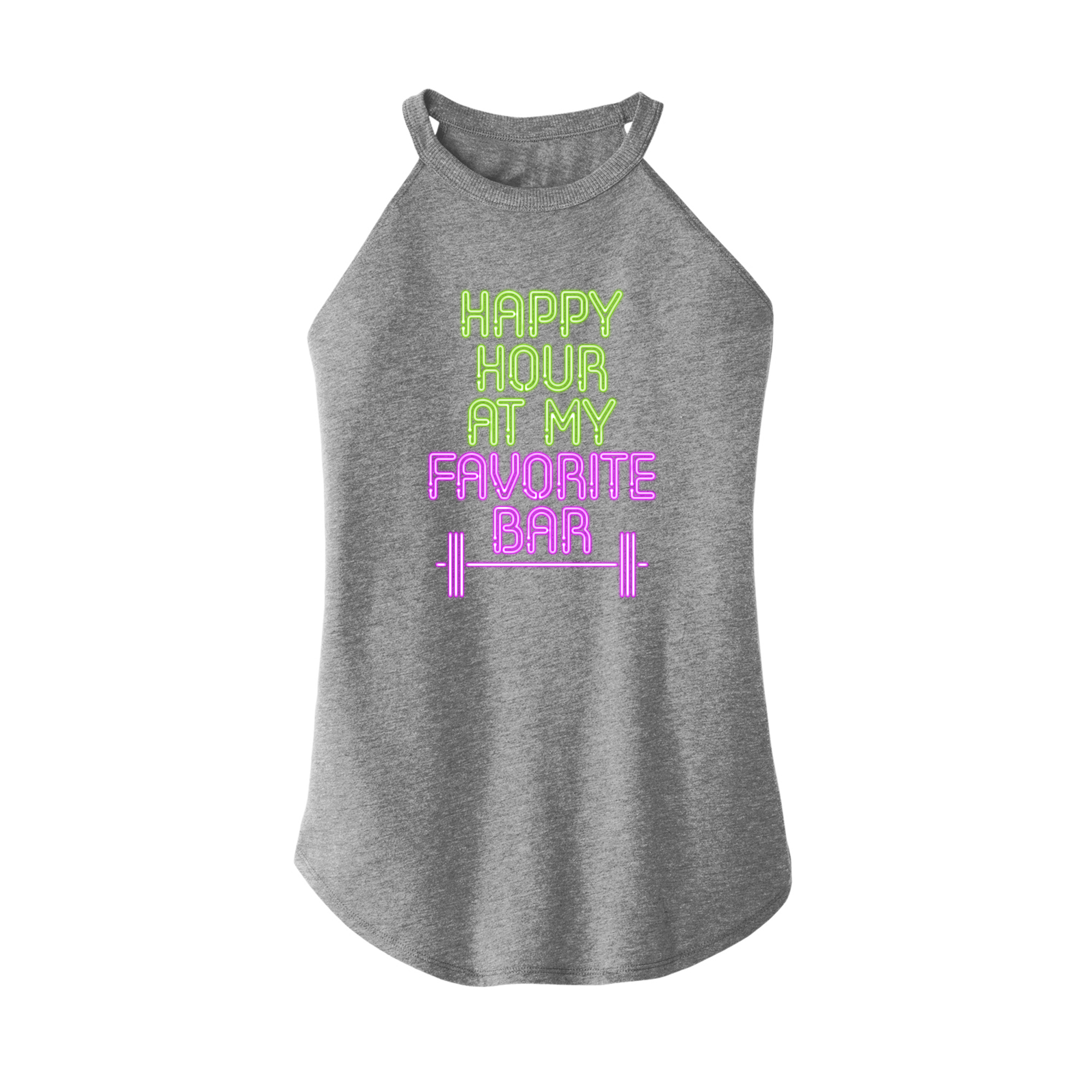 Womens X-Small Grey Rocker Tank Top