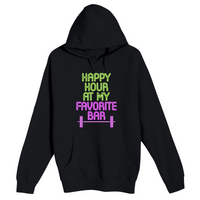 Unisex Small Black Pullover Hooded Sweatshirt