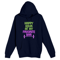 Unisex Small Navy Pullover Hooded Sweatshirt