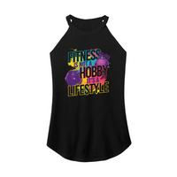 Womens X-Small Black Rocker Tank Top