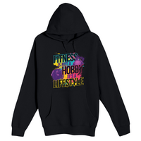 Unisex Small Black Pullover Hooded Sweatshirt