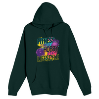 Unisex Small Sport Green Pullover Hooded Sweatshirt