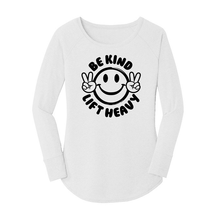 Womens X-Small White Long Sleeve Tunic Tee