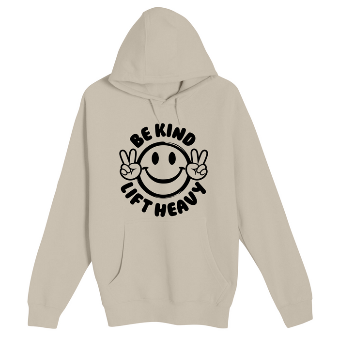 Unisex Small Natural Pullover Hooded Sweatshirt