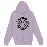 Unisex Small Lilac Pullover Hooded Sweatshirt