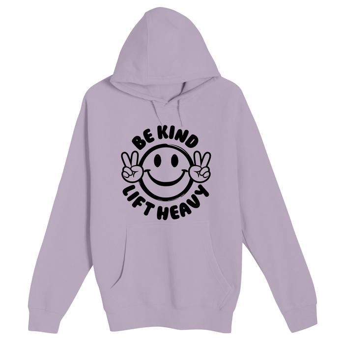 Unisex Small Lilac Pullover Hooded Sweatshirt