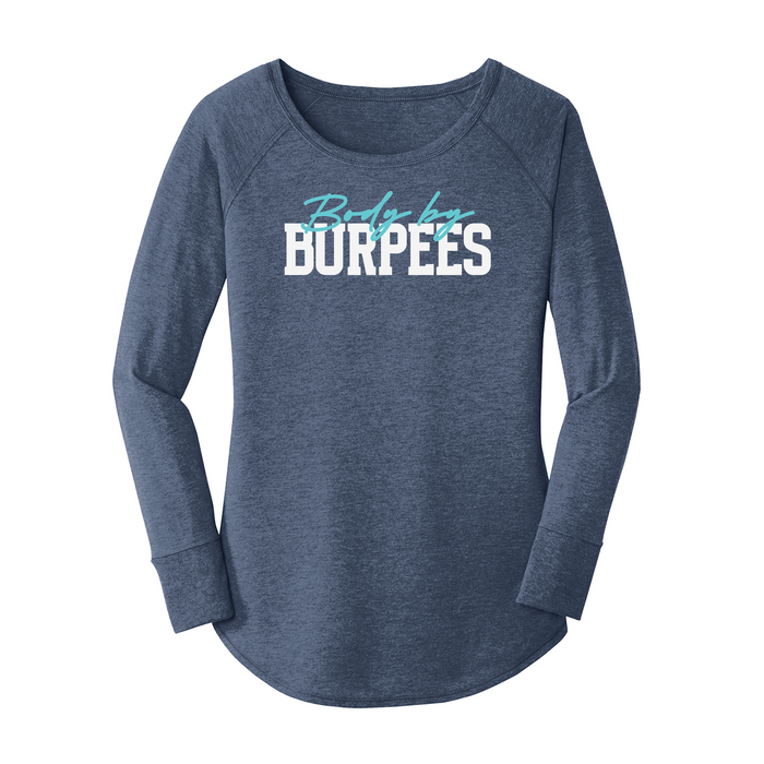 Womens X-Small Navy Heather Long Sleeve Tunic Tee