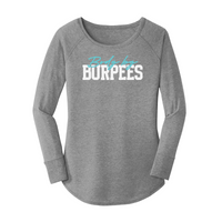 Womens X-Small Grey Long Sleeve Tunic Tee