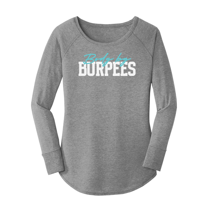 Womens X-Small Grey Long Sleeve Tunic Tee