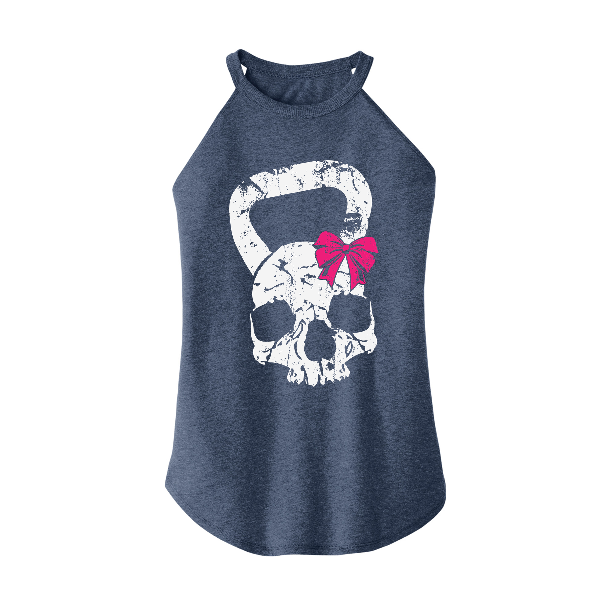 Womens X-Small Navy Heather Rocker Tank Top