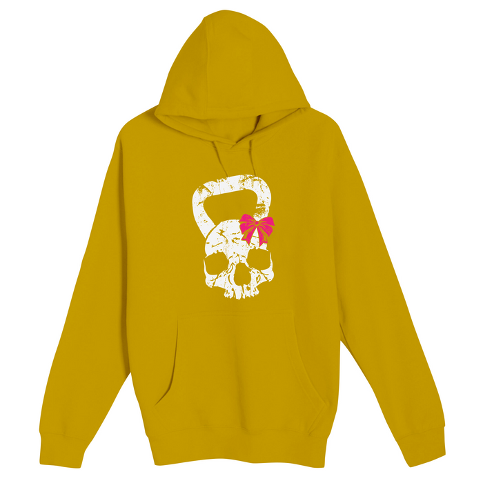 Unisex Small Yellow Pullover Hooded Sweatshirt