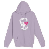 Unisex Small Lilac Pullover Hooded Sweatshirt