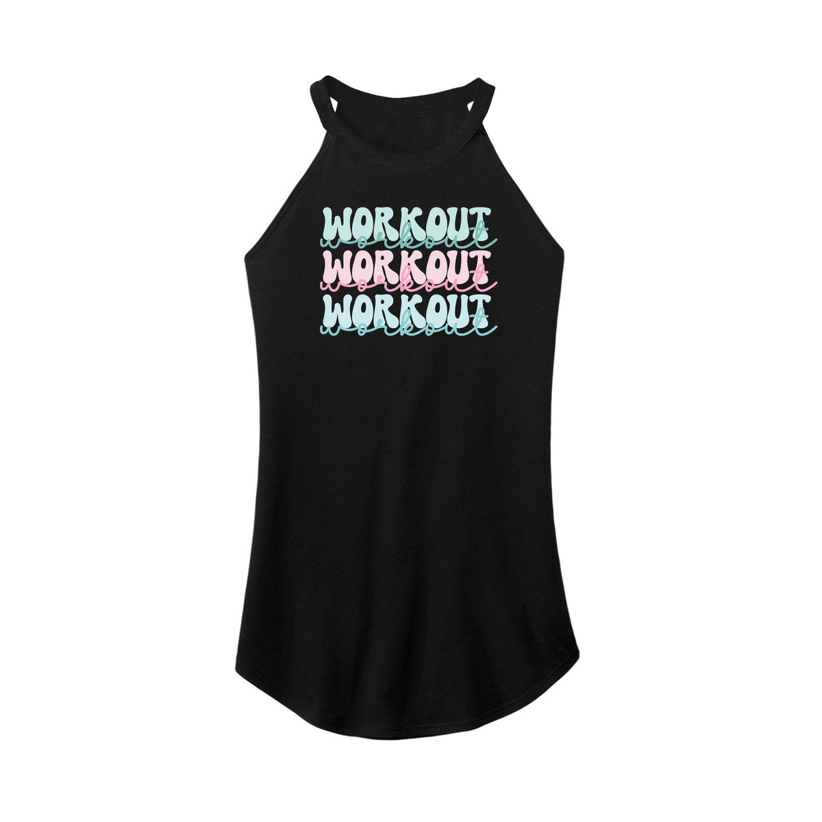 Fitness Tee Co. | Workout Workout Workout Fitted Rocker Women's Tank ...