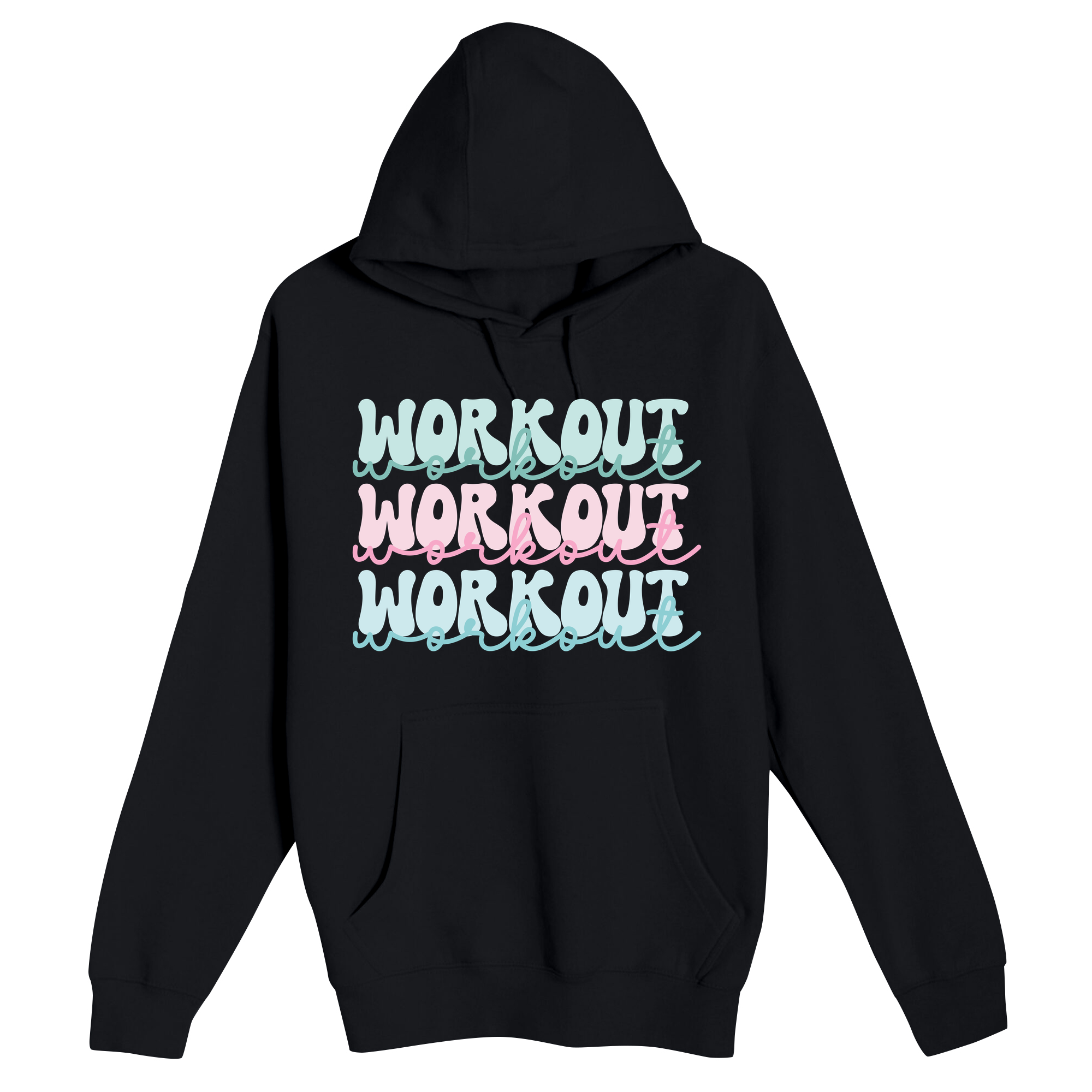 Unisex Small Black Pullover Hooded Sweatshirt