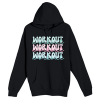 Unisex Small Black Pullover Hooded Sweatshirt