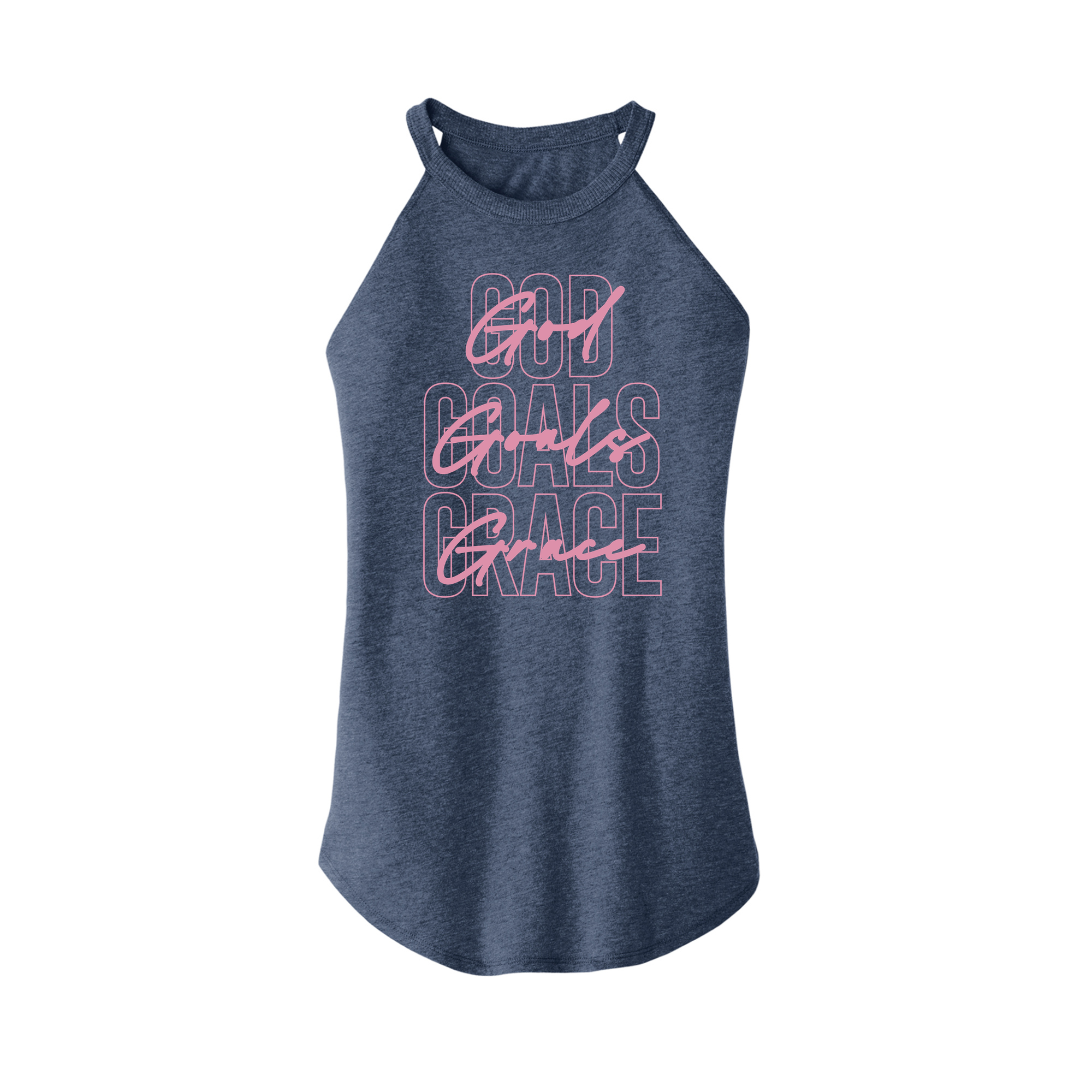 Womens X-Small Navy Heather Tank Top