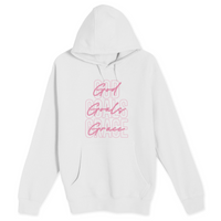 Unisex Small White Pullover Hooded Sweatshirt