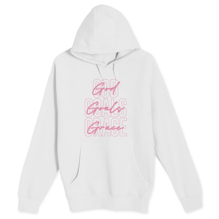 Unisex Small White Pullover Hooded Sweatshirt