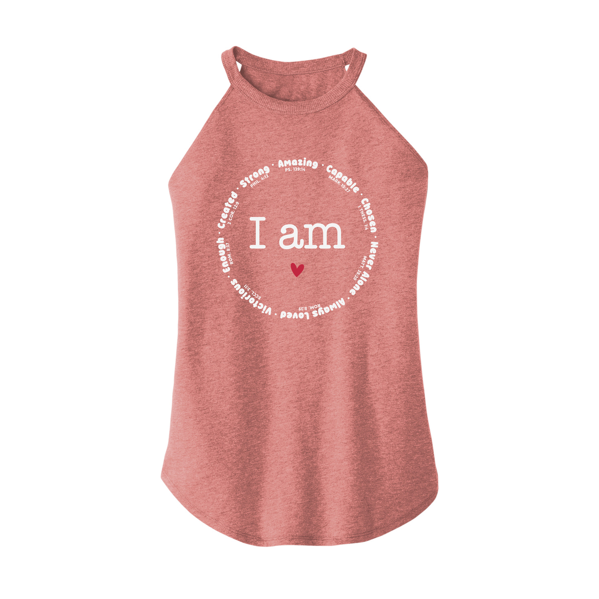 Womens X-Small Light Pink Rocker Tank Top