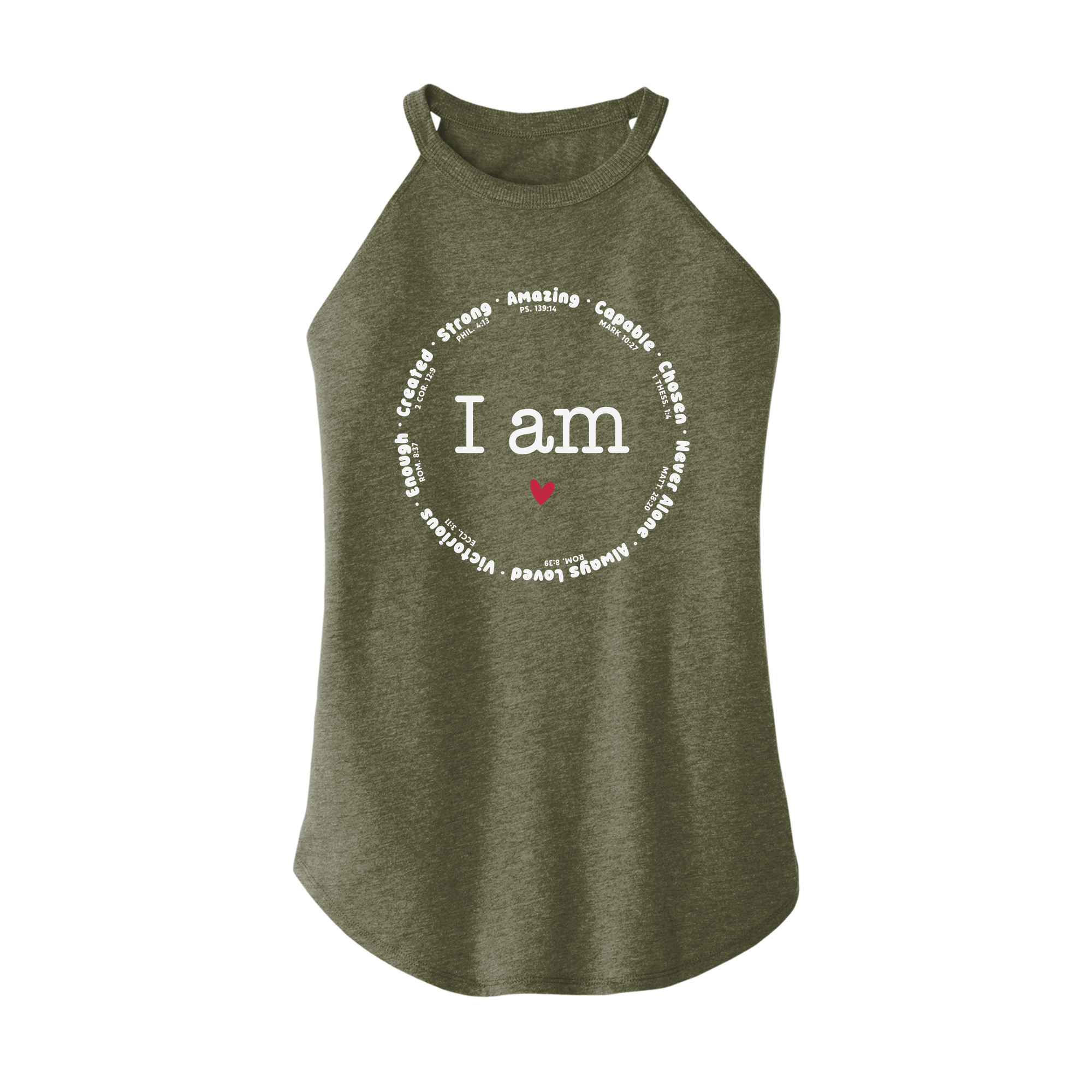 Womens X-Small Military Green Rocker Tank Top