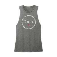 Womens X-Small Dark Gray Muscle Tank