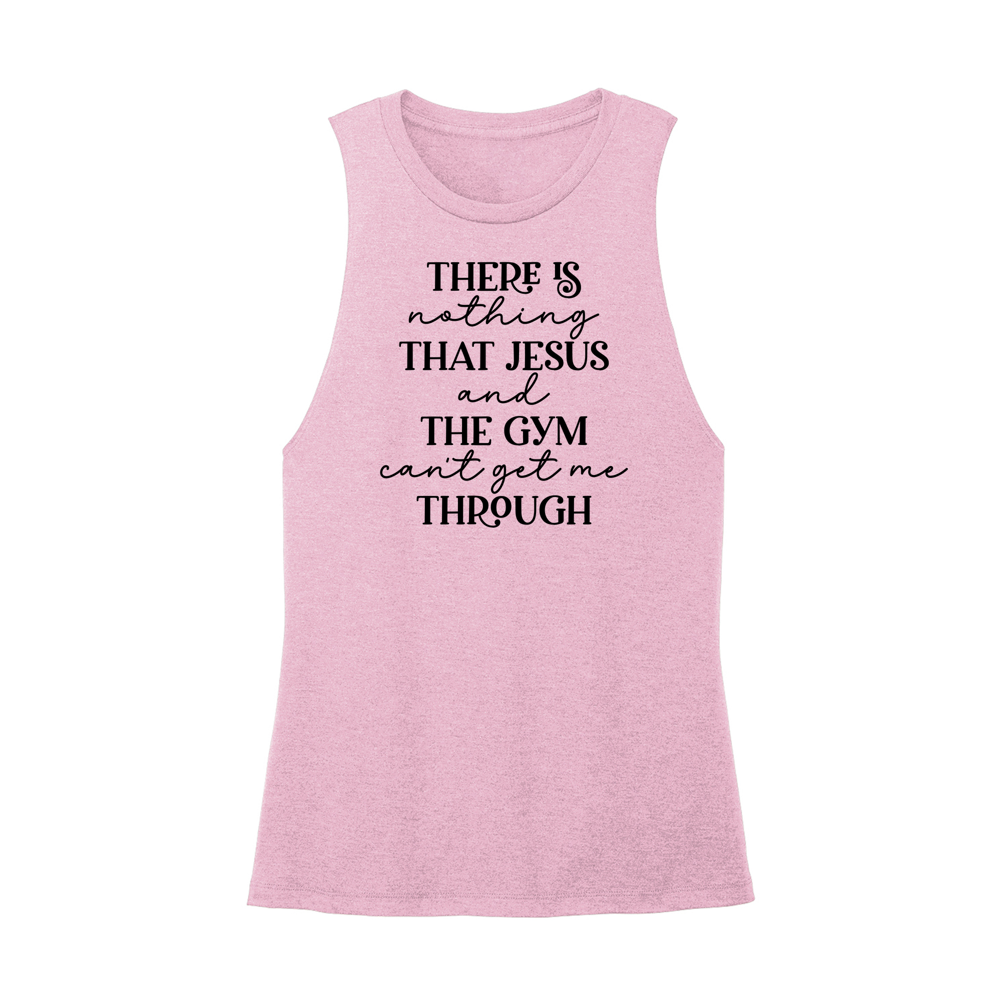 Womens X-Small Light Pink Muscle Tank