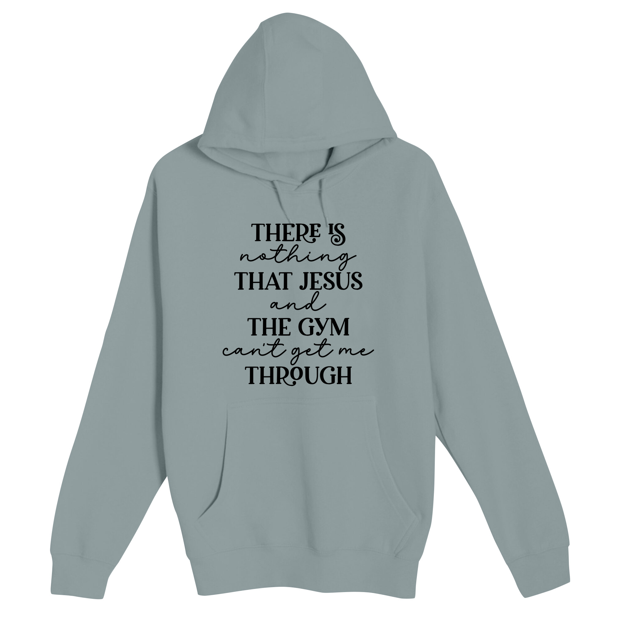 Unisex Small Blue Mist Pullover Hooded Sweatshirt