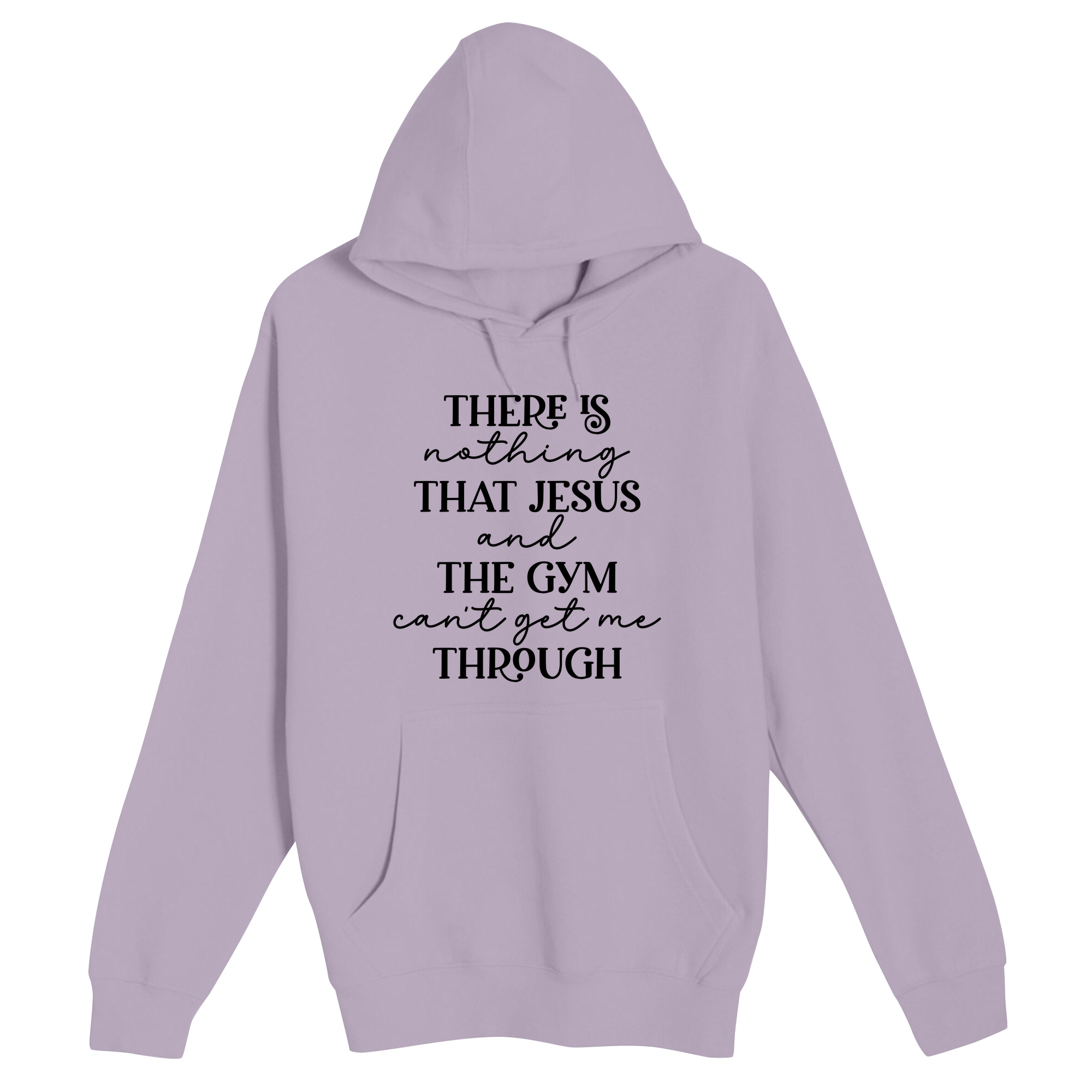 Unisex Small Lilac Pullover Hooded Sweatshirt