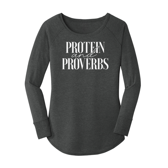 Womens X-Small Dark Heather Gray Long Sleeve Tunic Tee