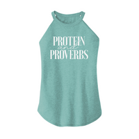 Womens X-Small Teal Rocker Tank Top