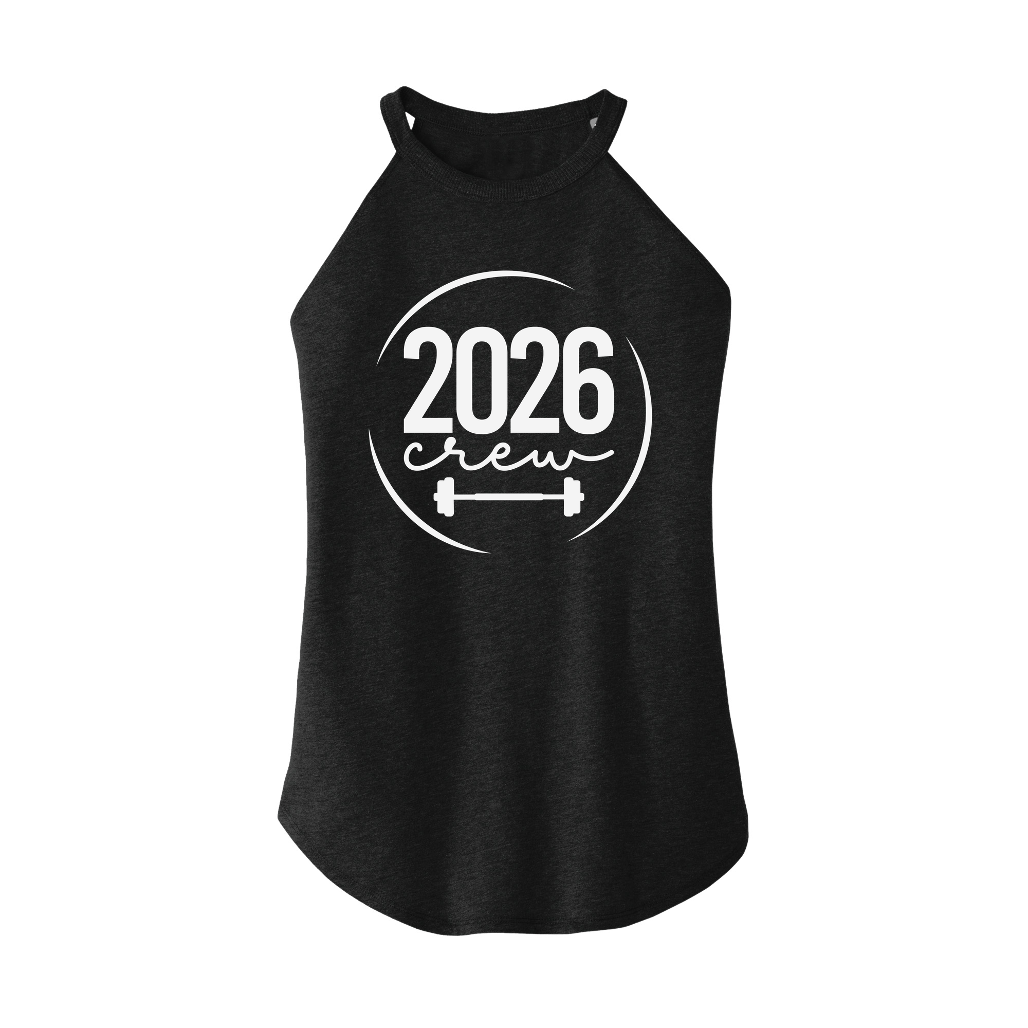 Womens X-Small Dark Heather Gray Rocker Tank Top