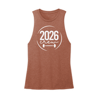 Womens X-Small Brown Muscle Tank