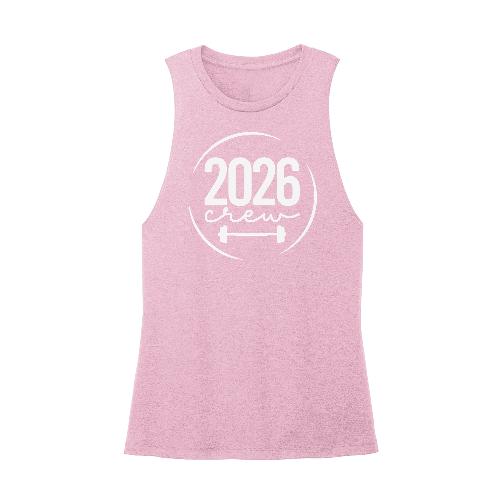 Womens X-Small Light Pink Muscle Tank