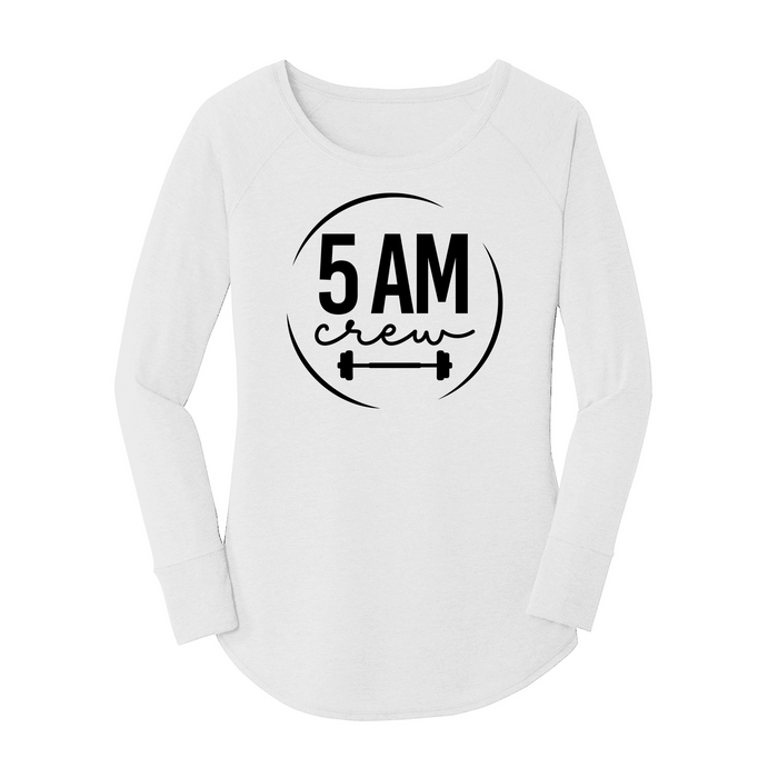 Womens X-Small White Long Sleeve Tunic Tee