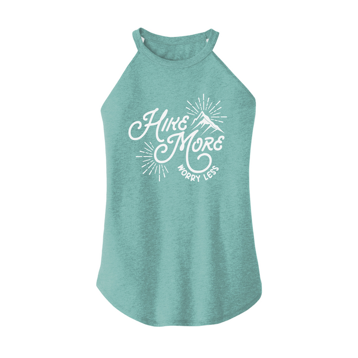 Womens X-Small Teal Rocker Tank Top