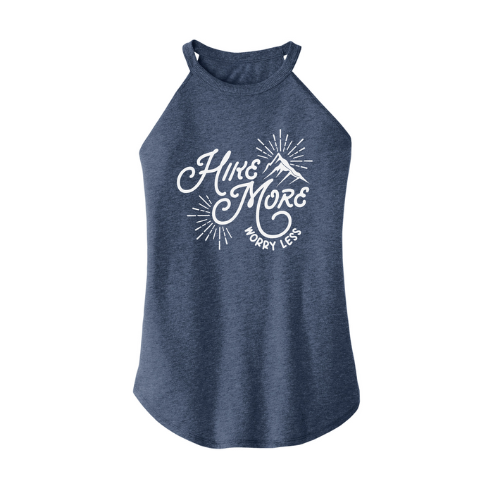 Womens X-Small Navy Heather Rocker Tank Top