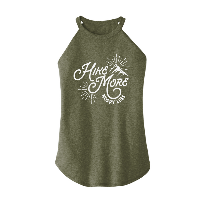Womens X-Small Military Green Rocker Tank Top