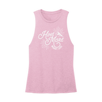 Womens X-Small Light Pink Muscle Tank
