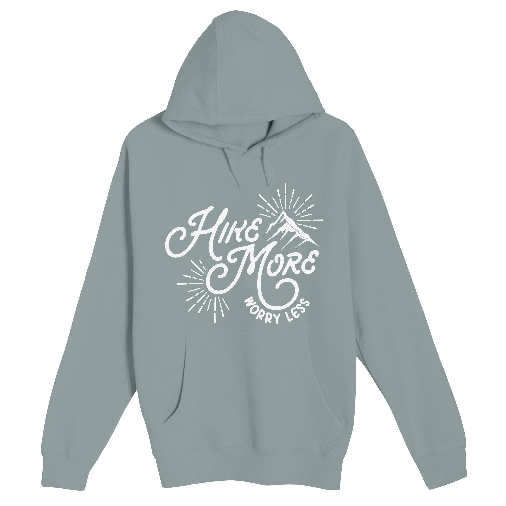Unisex Small Blue Mist Pullover Hooded Sweatshirt