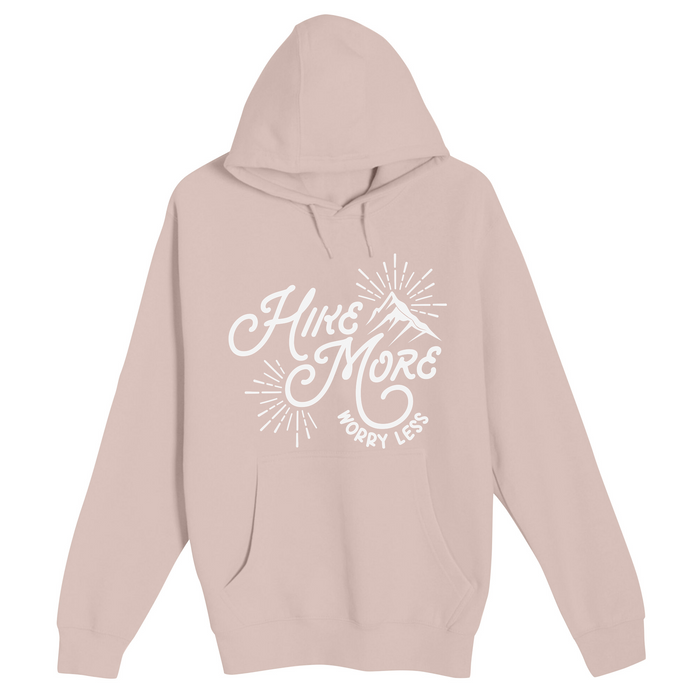 Unisex Small Light Pink Pullover Hooded Sweatshirt