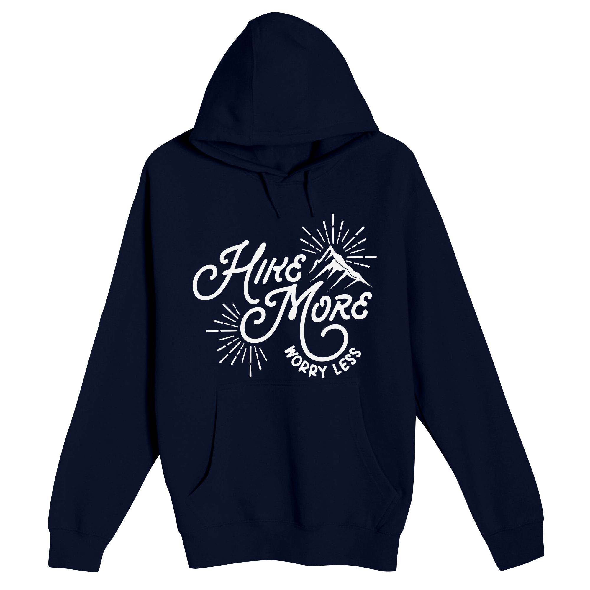Unisex Small Navy Pullover Hooded Sweatshirt