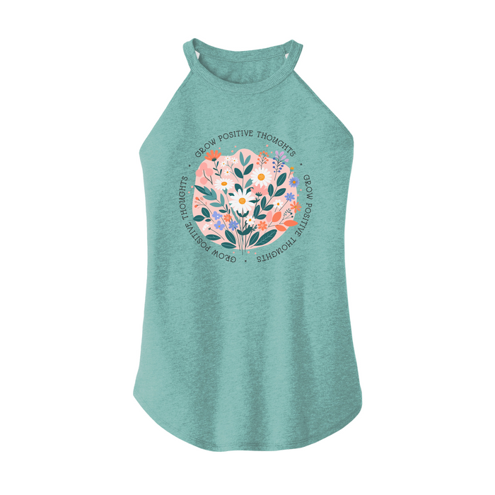 Womens X-Small Teal Rocker Tank Top