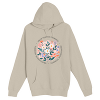 Unisex Small Natural Pullover Hooded Sweatshirt