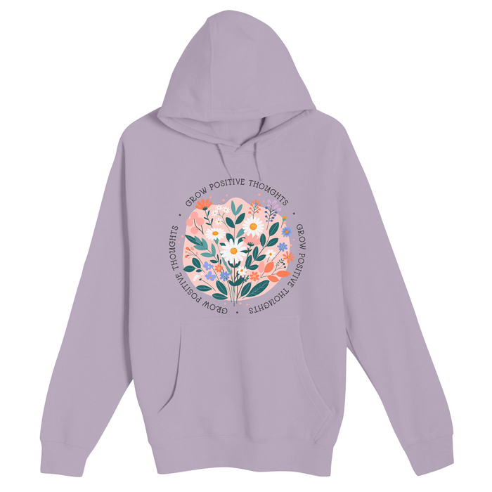 Unisex Small Lilac Pullover Hooded Sweatshirt