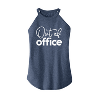 Womens X-Small Navy Heather Rocker Tank Top