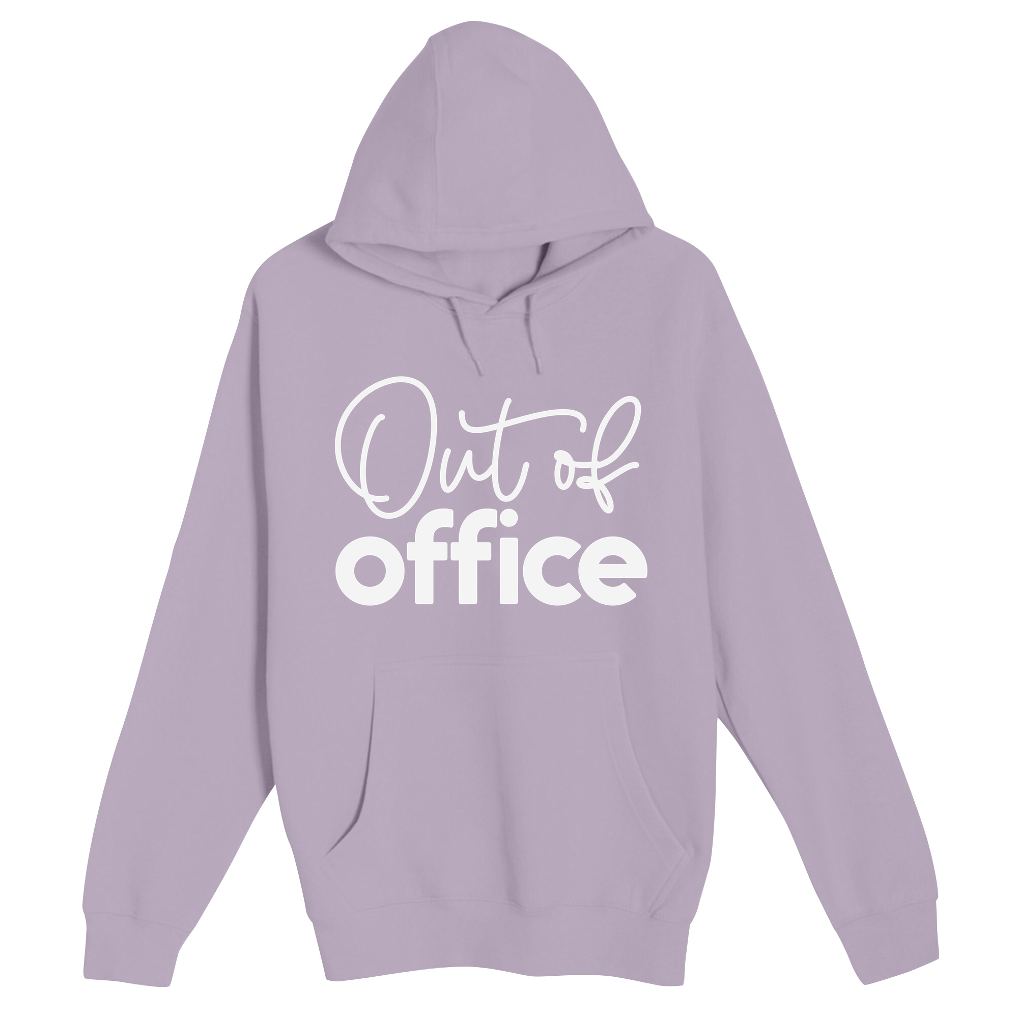 Unisex Small Lilac Pullover Hooded Sweatshirt