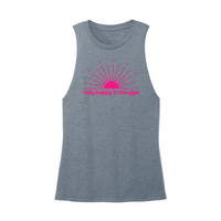 Womens X-Small Teal Muscle Tank